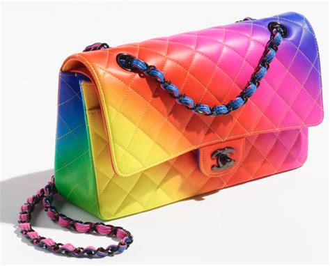 chanel rainbow flap bag|chanel flap bag price.